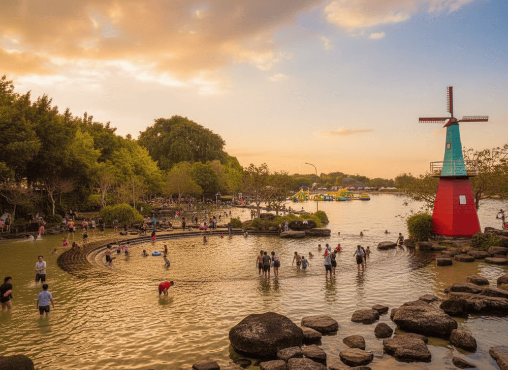 Suối Mơ là điểm nghỉ dưỡng cuối tuần của nhiều gia đình.